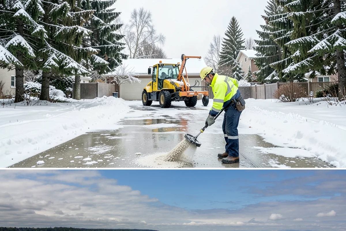 Movie Theater Snow Removal in University Place, Pierce County, WA - Expect the heaviest need on December through February weekends, when cold evenings follow damp Puget Sound days.