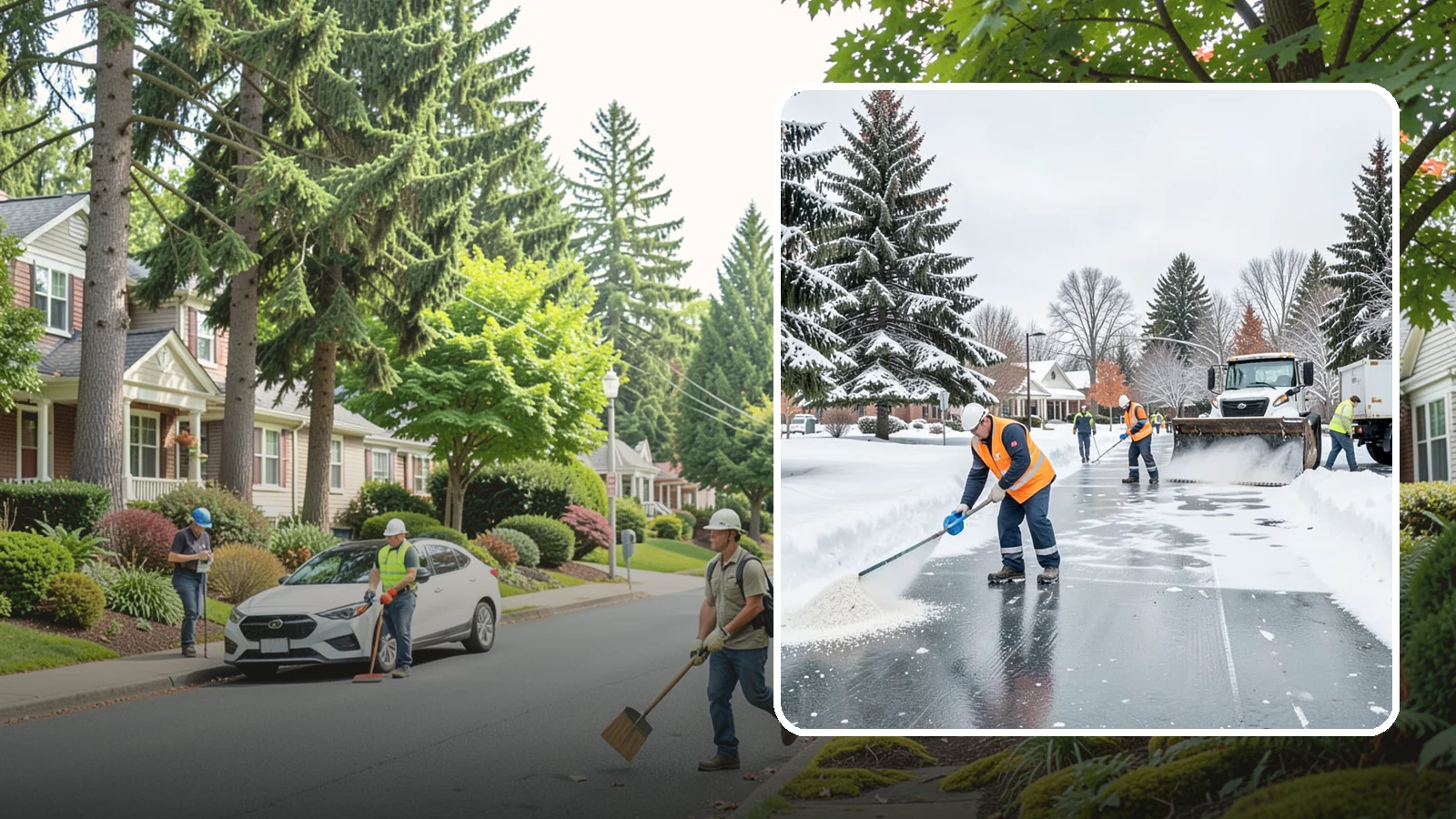 Municipal Deicing in Beaux Arts Village, King County, WA - Deicing for municipal properties, keeping public entrances, civic walkways, and government lots safe for staff and citizens...