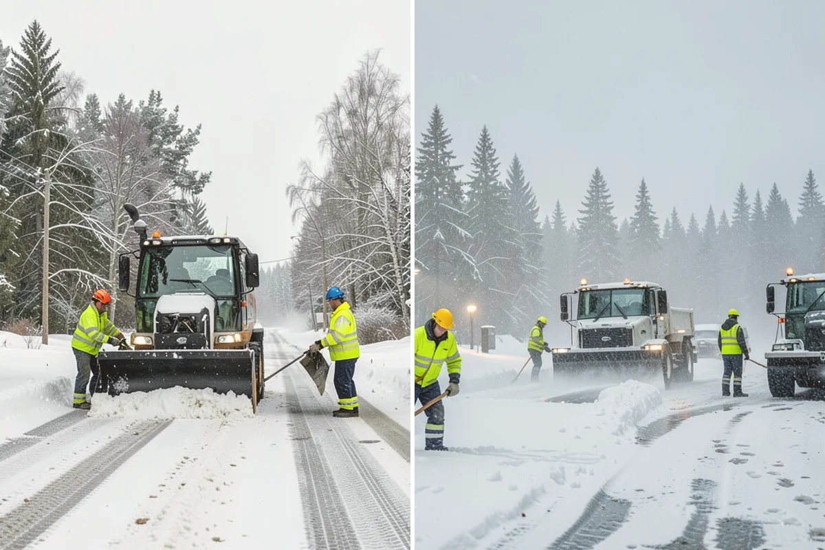 Municipal Deicing in Bellevue, King County, WA - Map public entrances, plazas, ramps, and lots with facilities staff