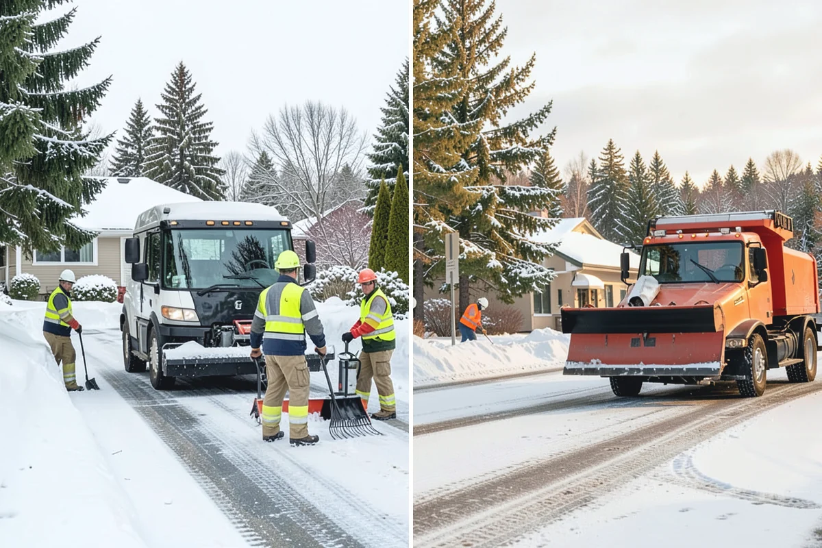 Municipal Deicing in Bonney Lake, Pierce County, WA - Map public entrances, plazas, ramps, and lots with facilities staff