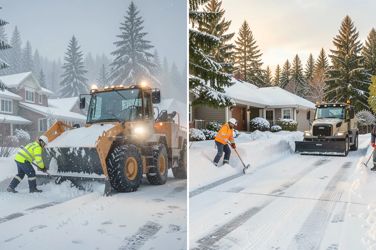 Municipal Deicing in Brier, Snohomish County, WA - Map public entrances, plazas, ramps, and lots with facilities staff