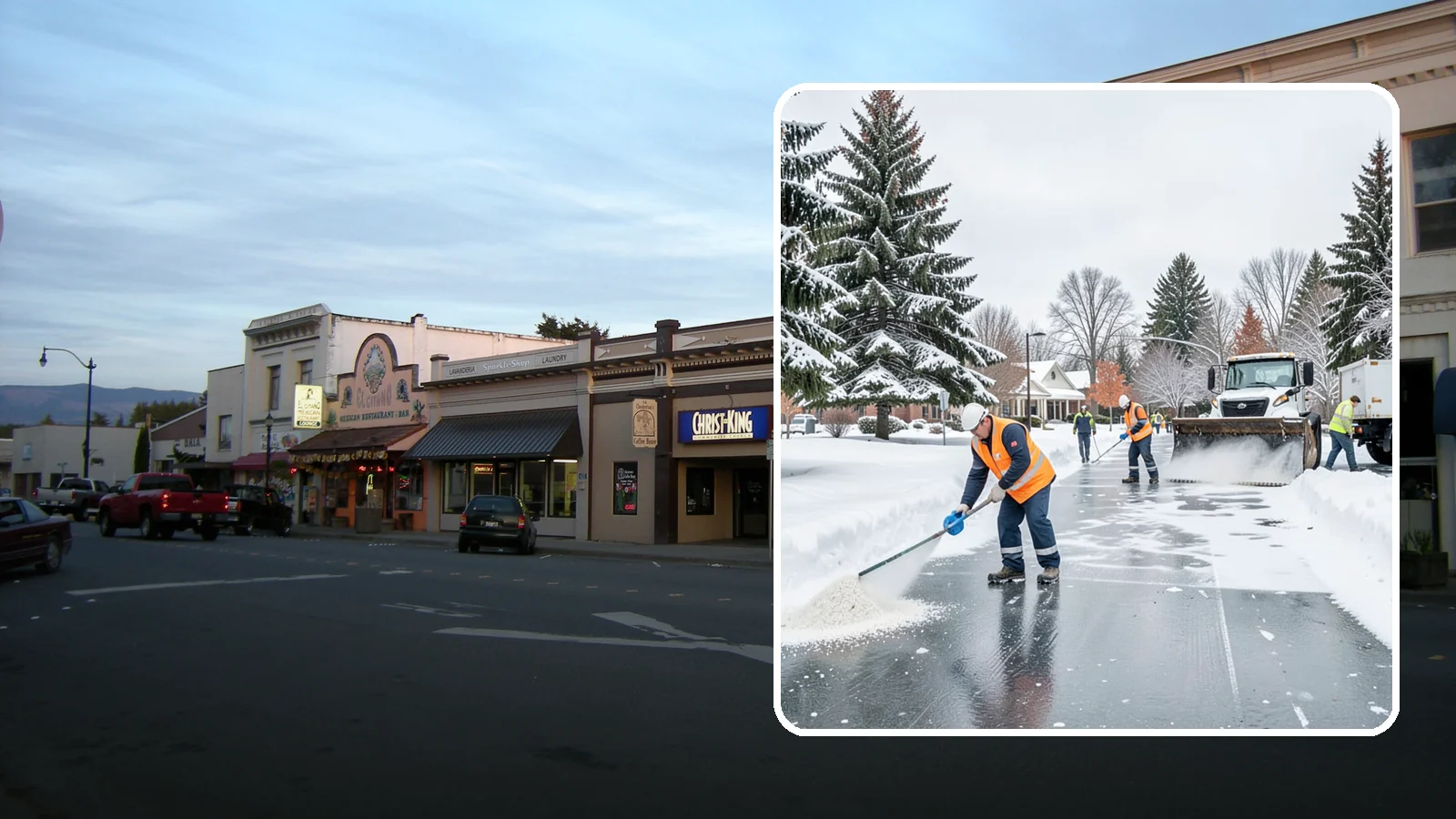 Municipal Deicing in Burlington, Skagit County, WA - Deicing for municipal properties, keeping public entrances, civic walkways, and government lots safe for staff and citizens...