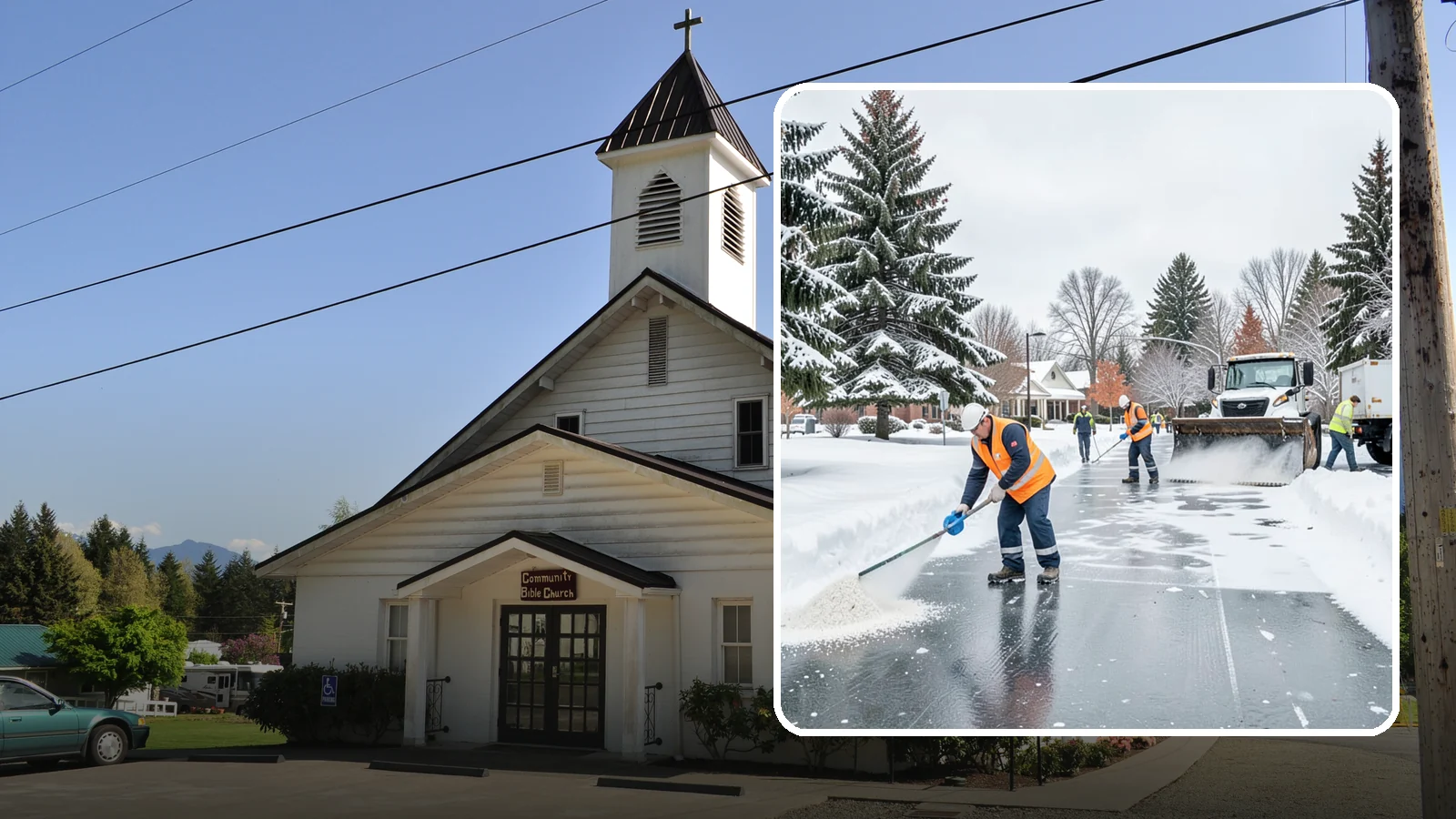 Municipal Deicing in Concrete, Skagit County, WA - Deicing for municipal properties, keeping public entrances, civic walkways, and government lots safe for staff and citizens...