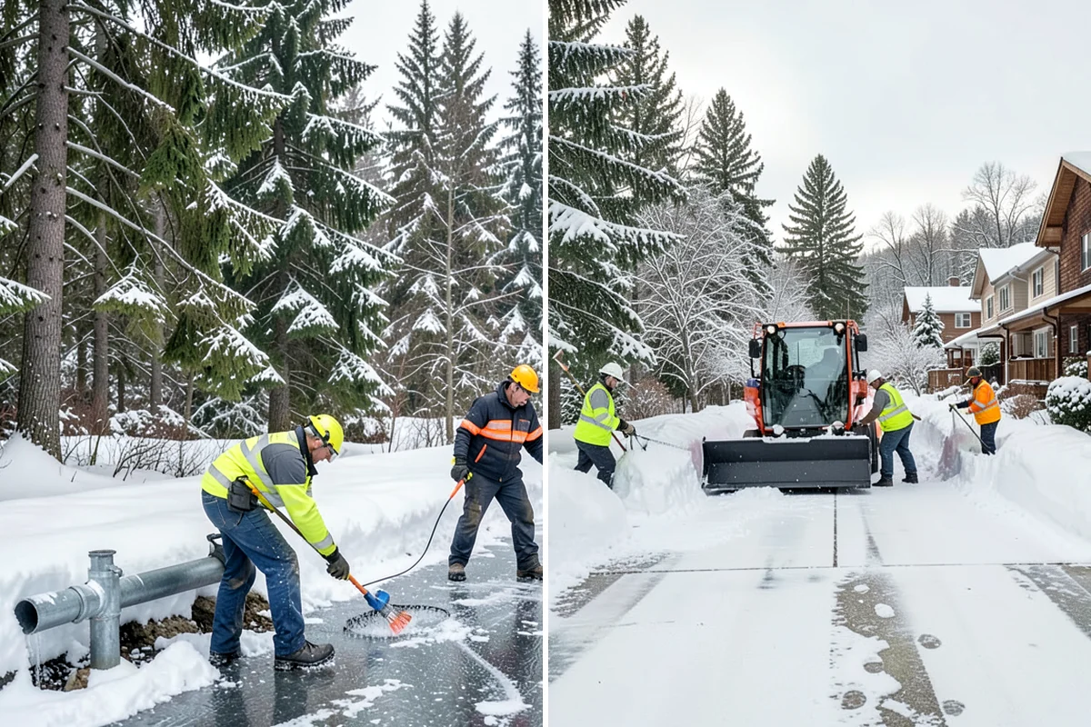 Municipal Deicing in Concrete, Skagit County, WA - Map public entrances, plazas, ramps, and lots with facilities staff