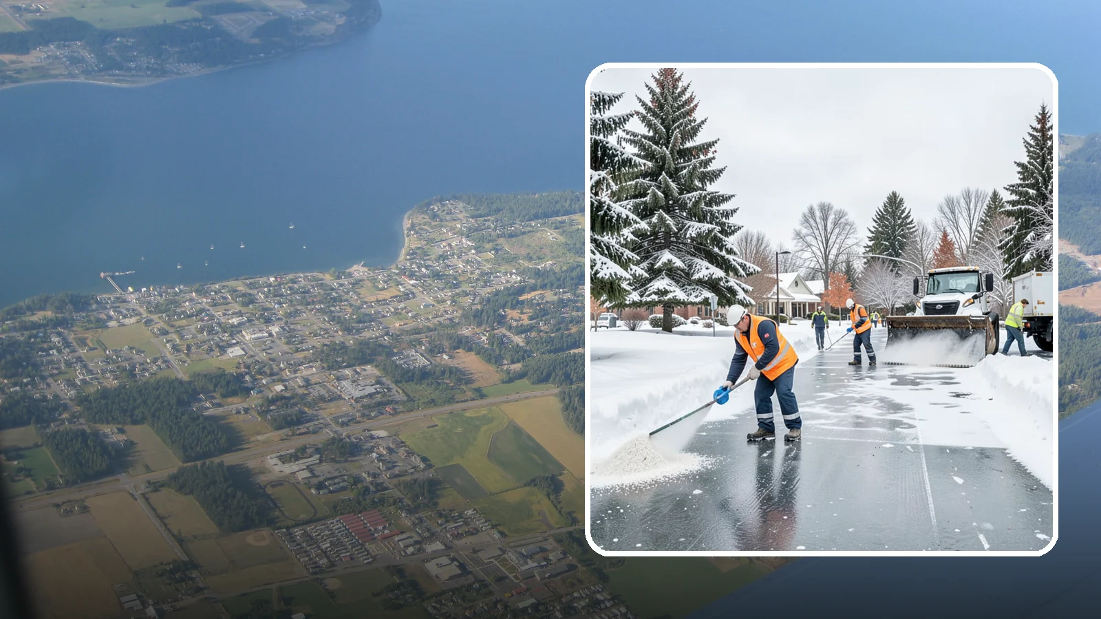 Municipal Deicing in Coupeville, Island County, WA - Deicing for municipal properties, keeping public entrances, civic walkways, and government lots safe for staff and citizens...