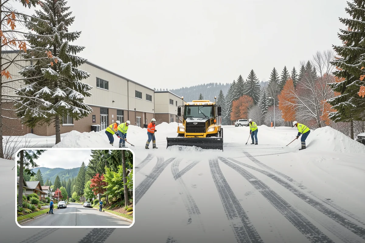 Municipal Deicing in Darrington, Snohomish County, WA - Keeps public entrances and civic plazas safe for citizens