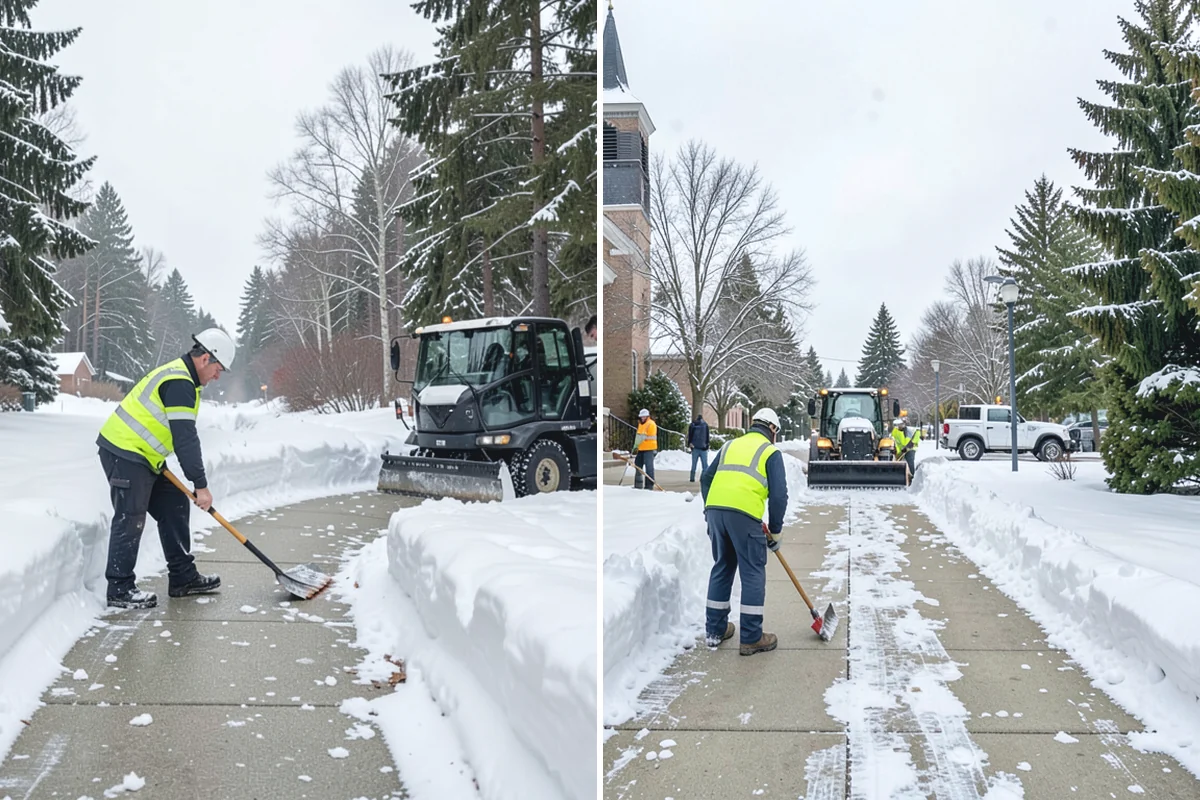 Municipal Deicing in Des Moines, King County, WA - Map public entrances, plazas, ramps, and lots with facilities staff