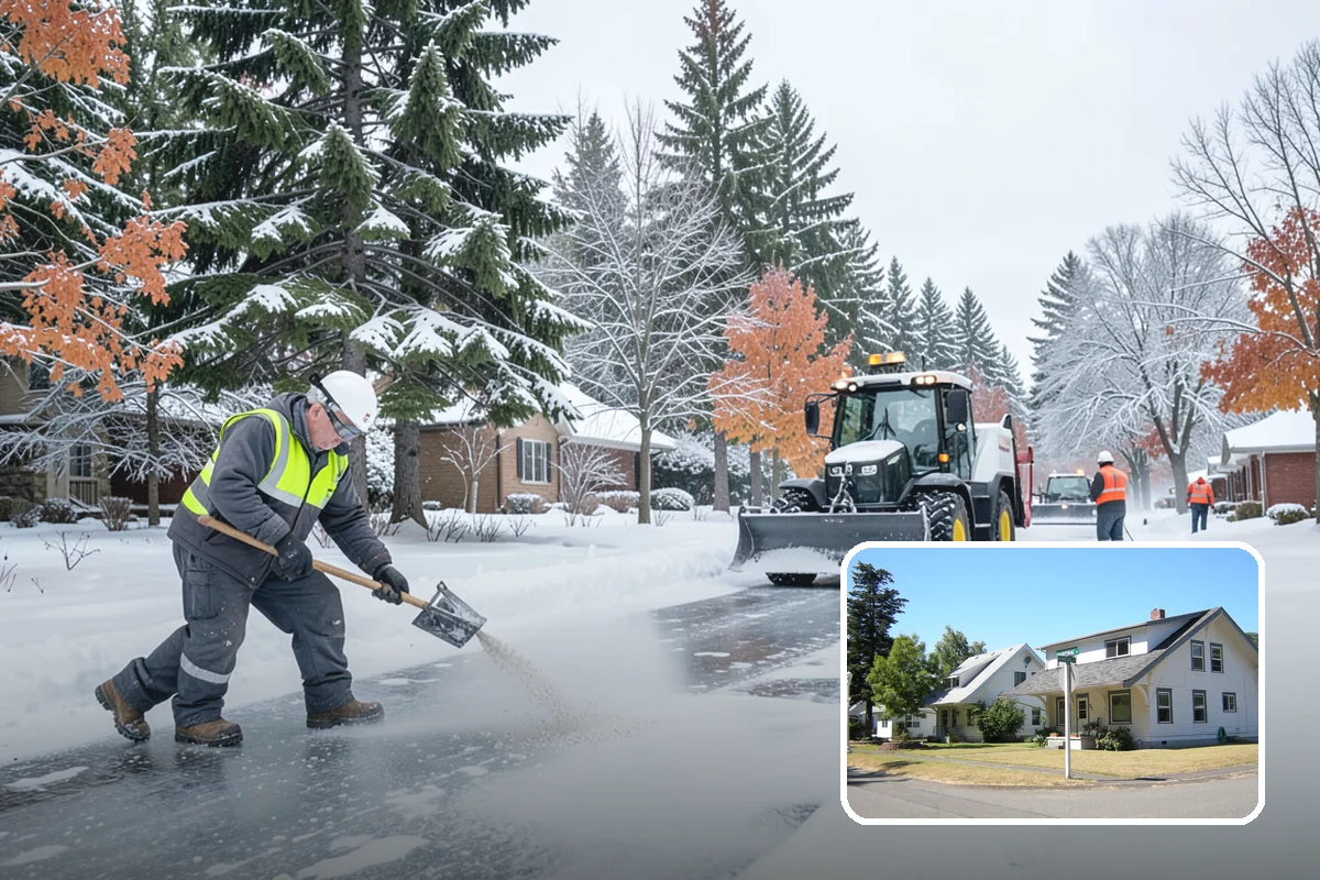 Municipal Deicing in DuPont, Pierce County, WA - Keeps public entrances and civic plazas safe for citizens