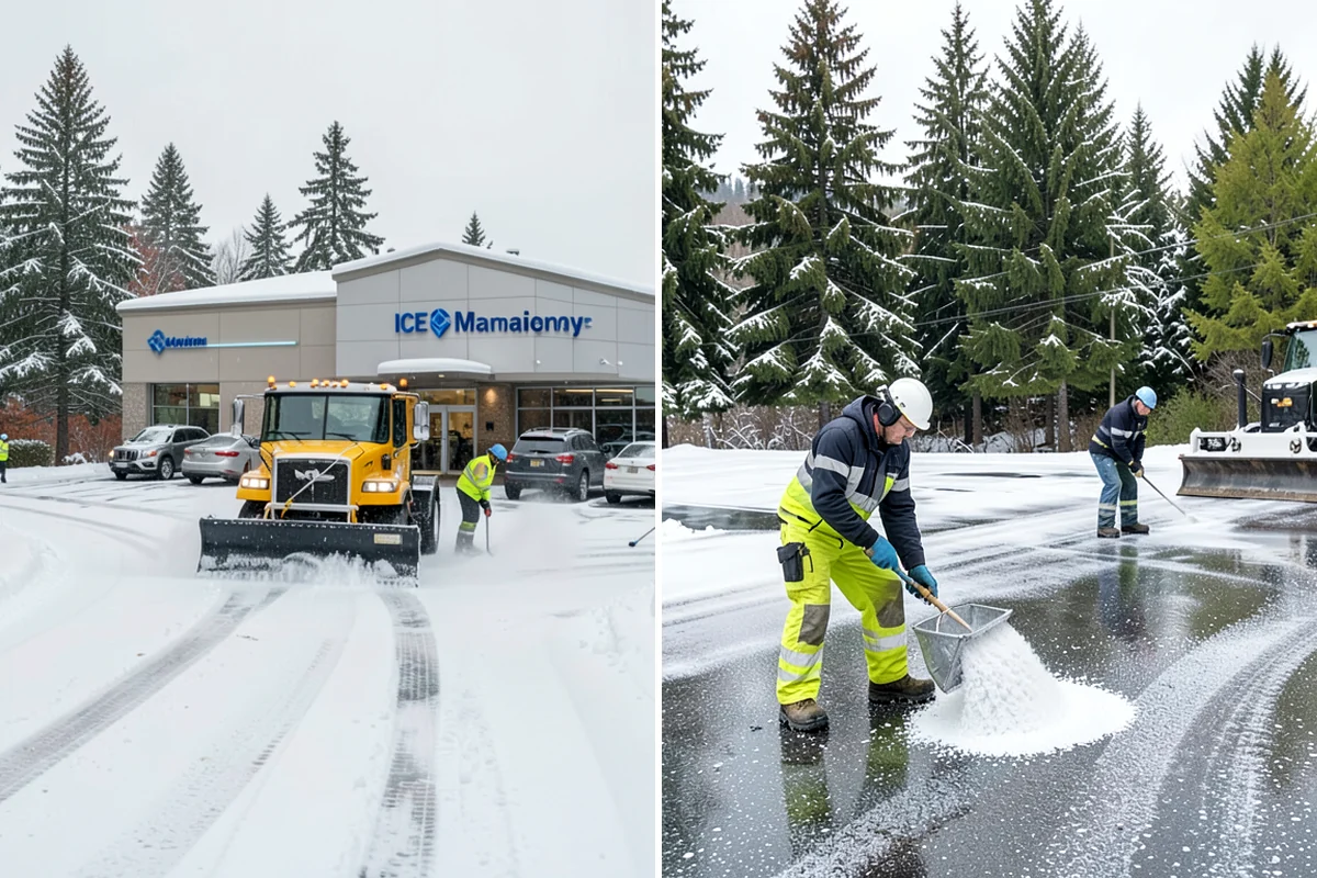 Municipal Deicing in DuPont, Pierce County, WA - Map public entrances, plazas, ramps, and lots with facilities staff