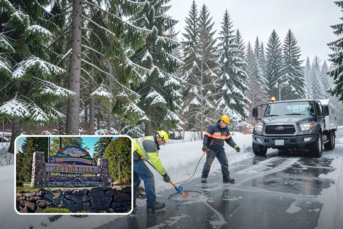 Municipal Deicing in Eatonville, Pierce County, WA - Keeps public entrances and civic plazas safe for citizens