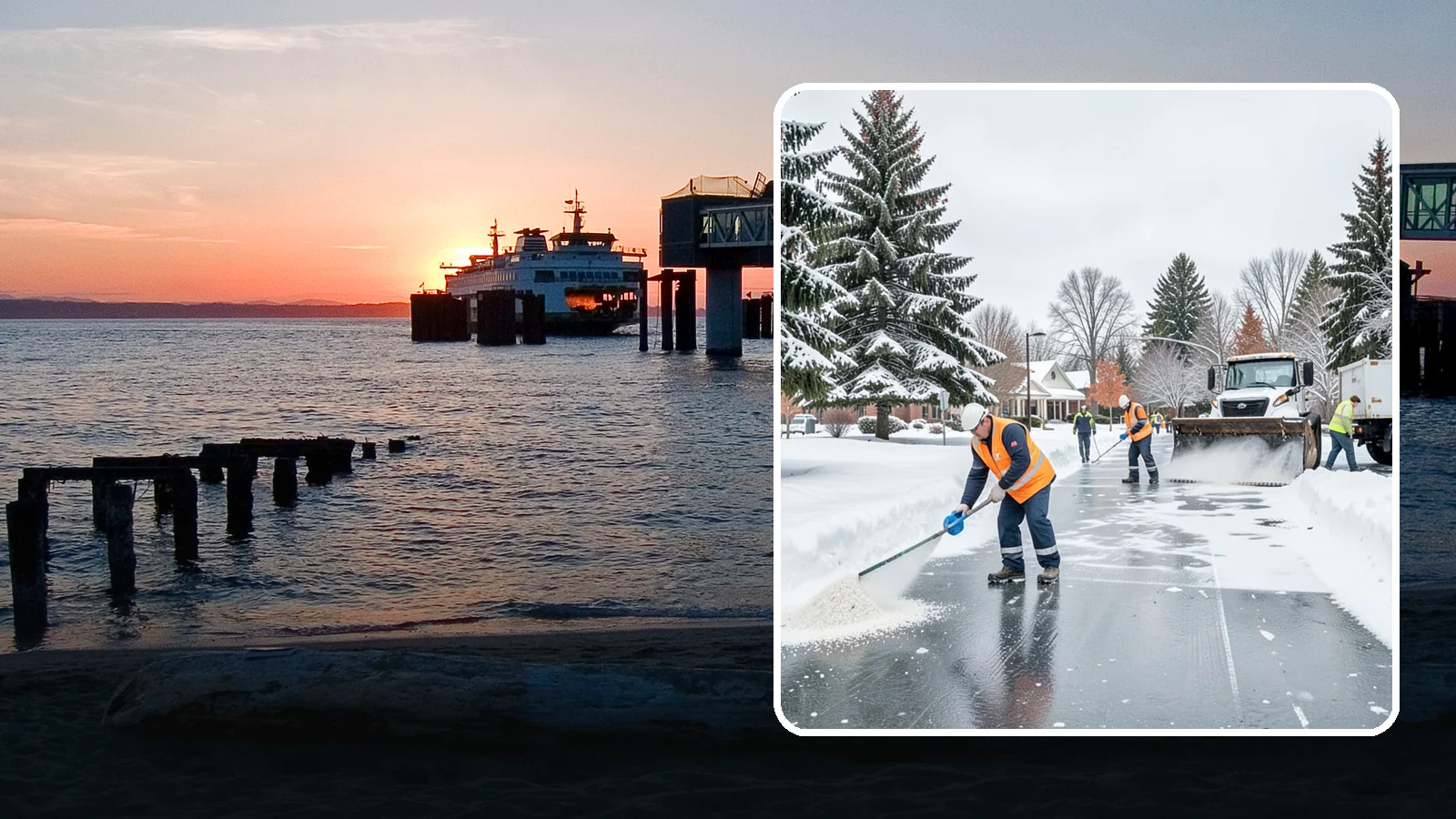 Municipal Deicing in Edmonds, Snohomish County, WA - Deicing for municipal properties, keeping public entrances, civic walkways, and government lots safe for staff and citizens...