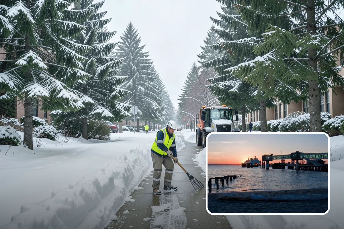 Municipal Deicing in Edmonds, Snohomish County, WA - Keeps public entrances and civic plazas safe for citizens