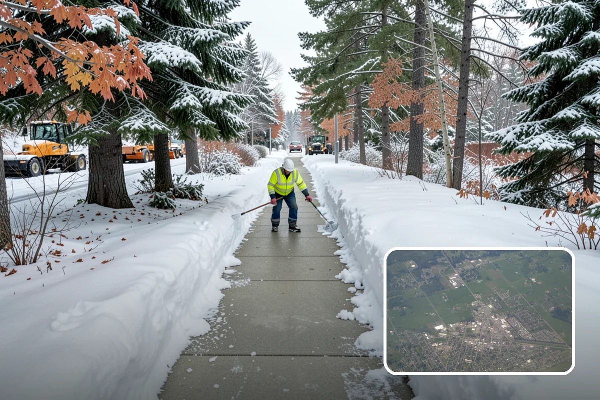 Municipal Deicing in Enumclaw, King County, WA - Keeps public entrances and civic plazas safe for citizens