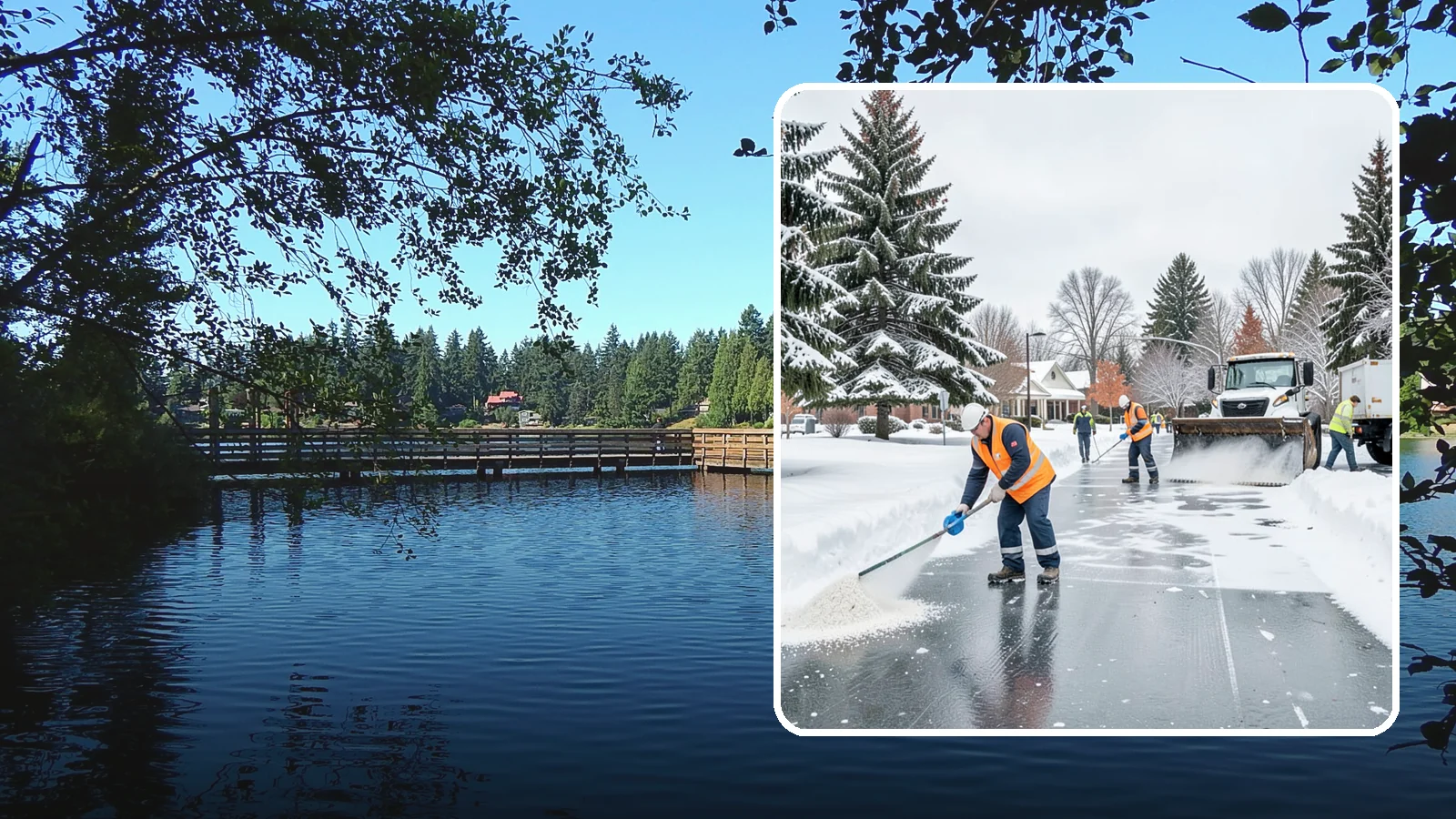 Municipal Deicing in Federal Way, King County, WA - Deicing for municipal properties, keeping public entrances, civic walkways, and government lots safe for staff and citizens...