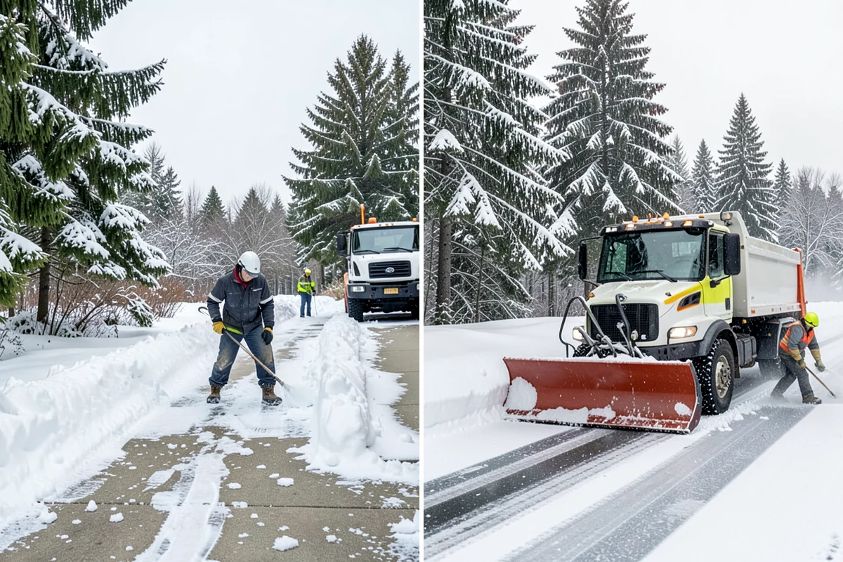 Municipal Deicing in Federal Way, King County, WA - Map public entrances, plazas, ramps, and lots with facilities staff