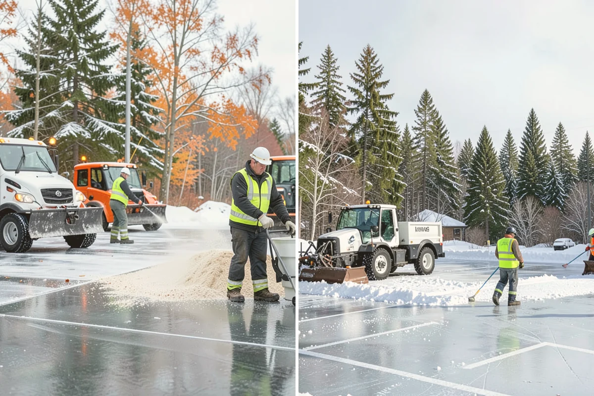 Municipal Deicing in Fife, Pierce County, WA - Map public entrances, plazas, ramps, and lots with facilities staff