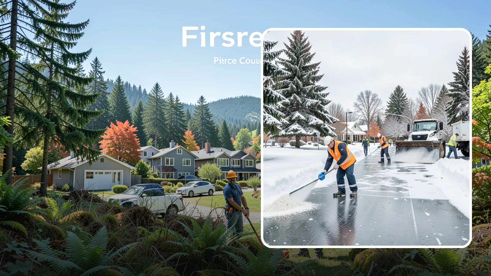 Municipal Deicing in Fircrest, Pierce County, WA - Deicing for municipal properties, keeping public entrances, civic walkways, and government lots safe for staff and citizens...