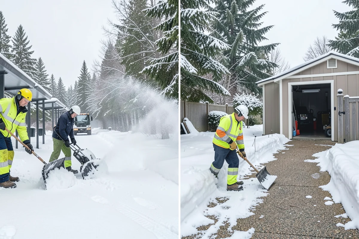 Municipal Deicing in Gold Bar, Snohomish County, WA - Map public entrances, plazas, ramps, and lots with facilities staff