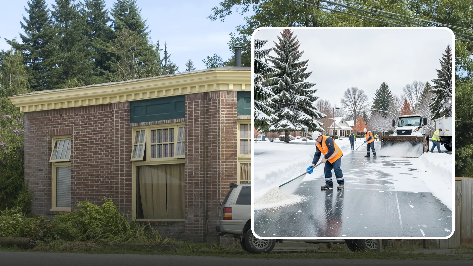Municipal Deicing in Hamilton, Skagit County, WA - Deicing for municipal properties, keeping public entrances, civic walkways, and government lots safe for staff and citizens...