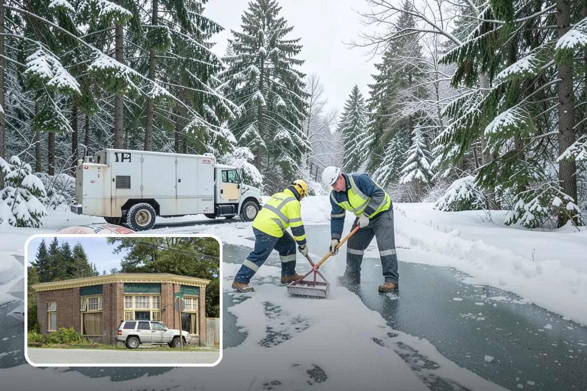 Municipal Deicing in Hamilton, Skagit County, WA - Keeps public entrances and civic plazas safe for citizens