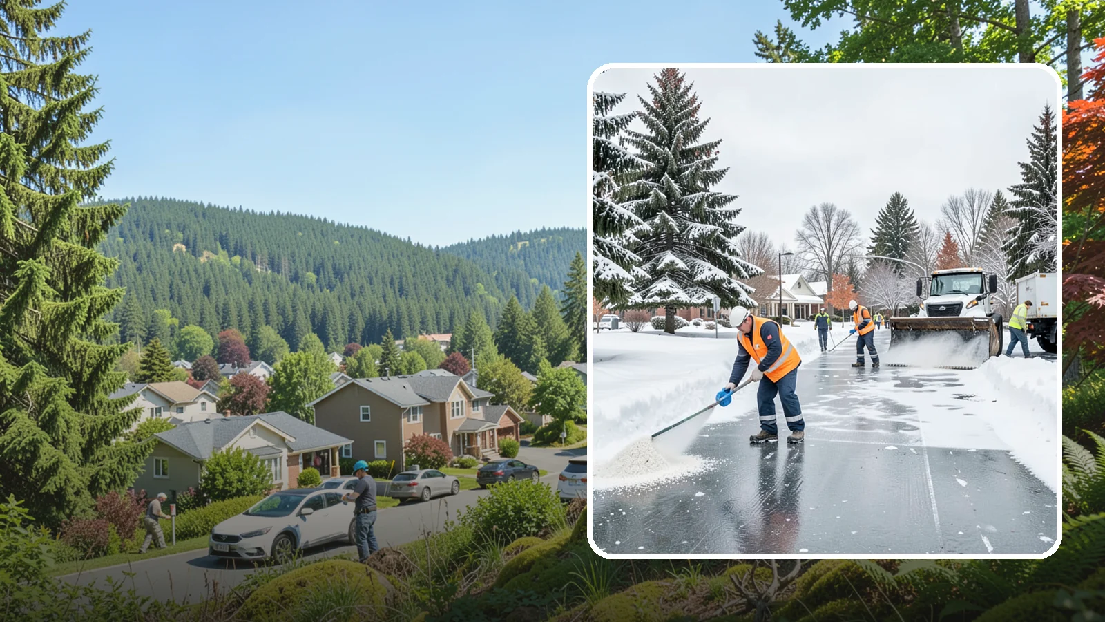 Municipal Deicing in Index, Snohomish County, WA - Deicing for municipal properties, keeping public entrances, civic walkways, and government lots safe for staff and citizens...