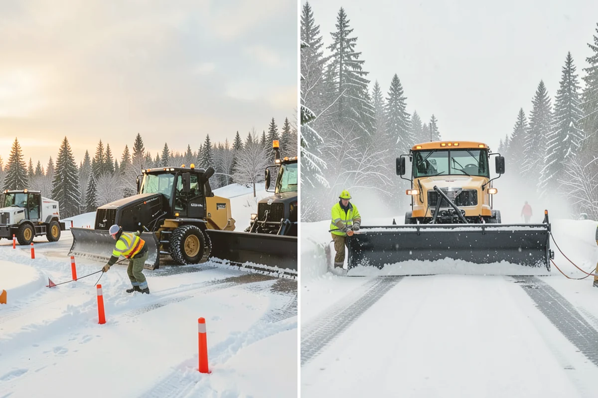 Municipal Deicing in Index, Snohomish County, WA - Map public entrances, plazas, ramps, and lots with facilities staff