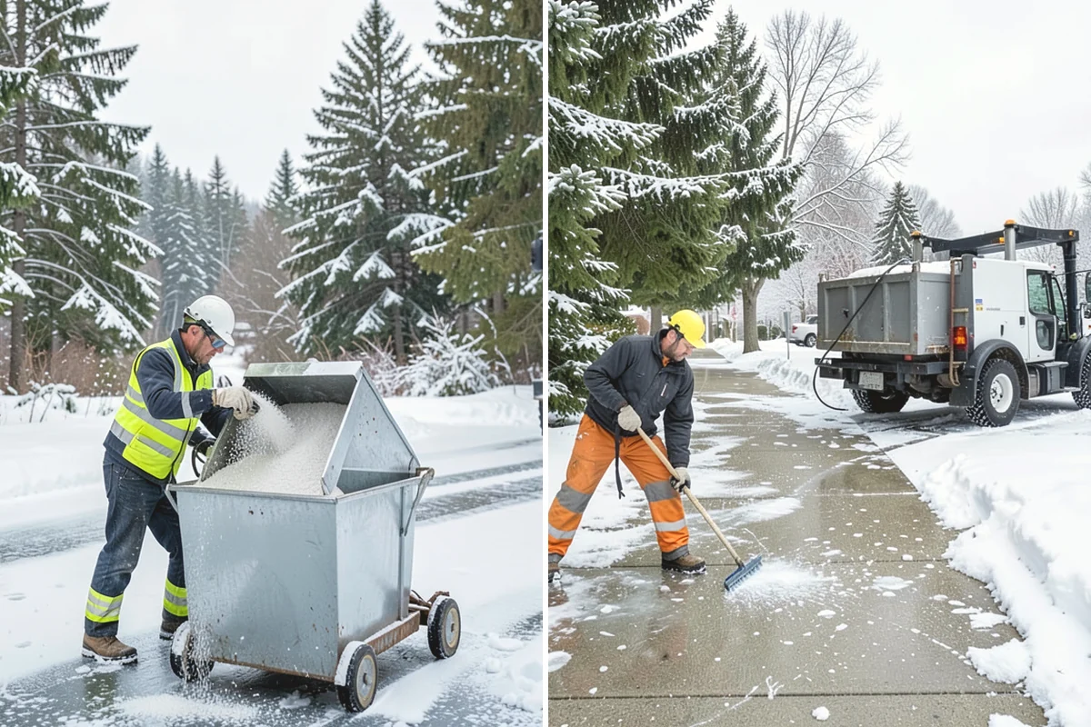 Municipal Deicing in Issaquah, King County, WA - Map public entrances, plazas, ramps, and lots with facilities staff