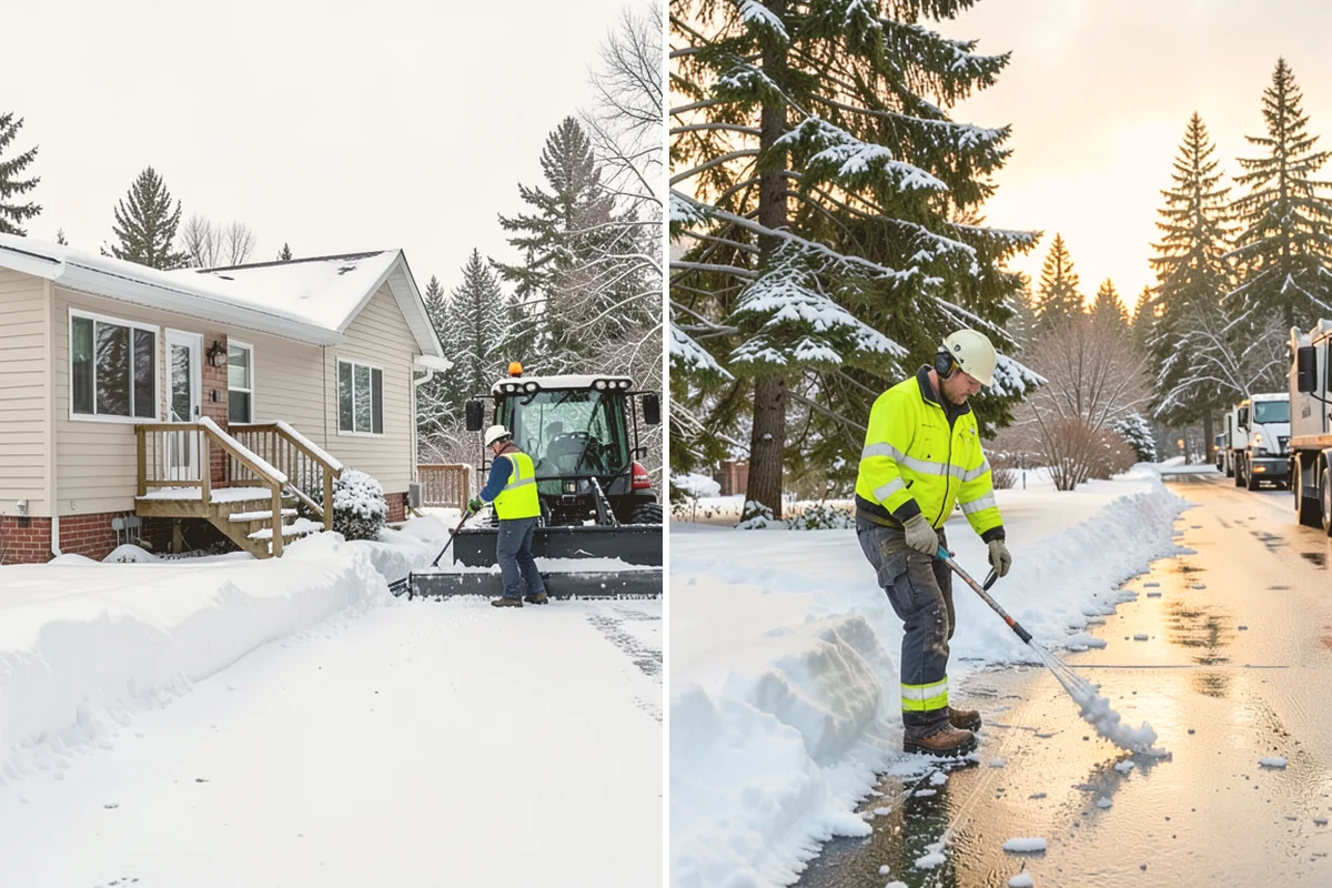 Municipal Deicing in Kirkland, King County, WA - Map public entrances, plazas, ramps, and lots with facilities staff