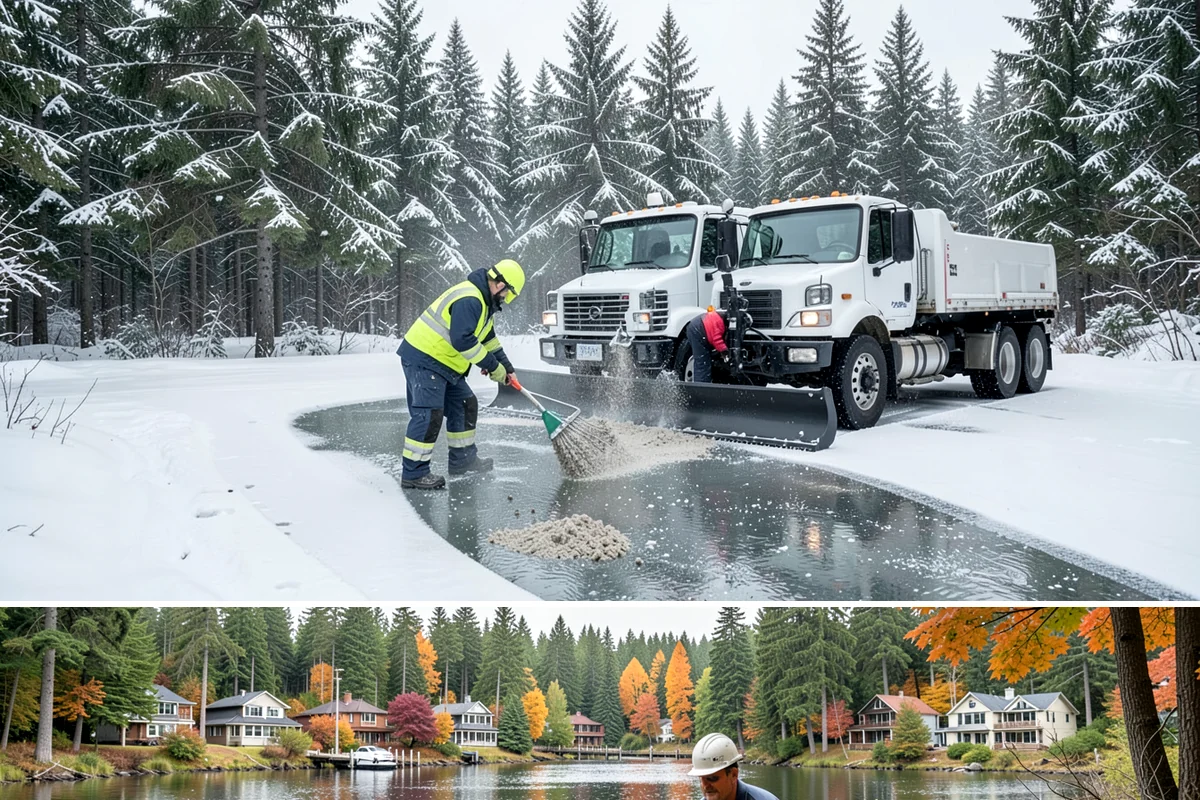 Municipal Deicing in La Conner, Skagit County, WA - Coverage spans the winter season, with priority during the freezing-rain events that threaten access to essential public services.