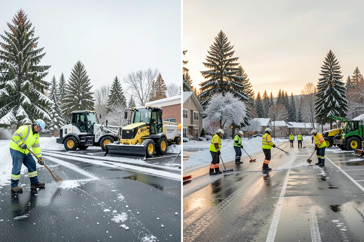 Municipal Deicing in Lakewood, Pierce County, WA - Map public entrances, plazas, ramps, and lots with facilities staff