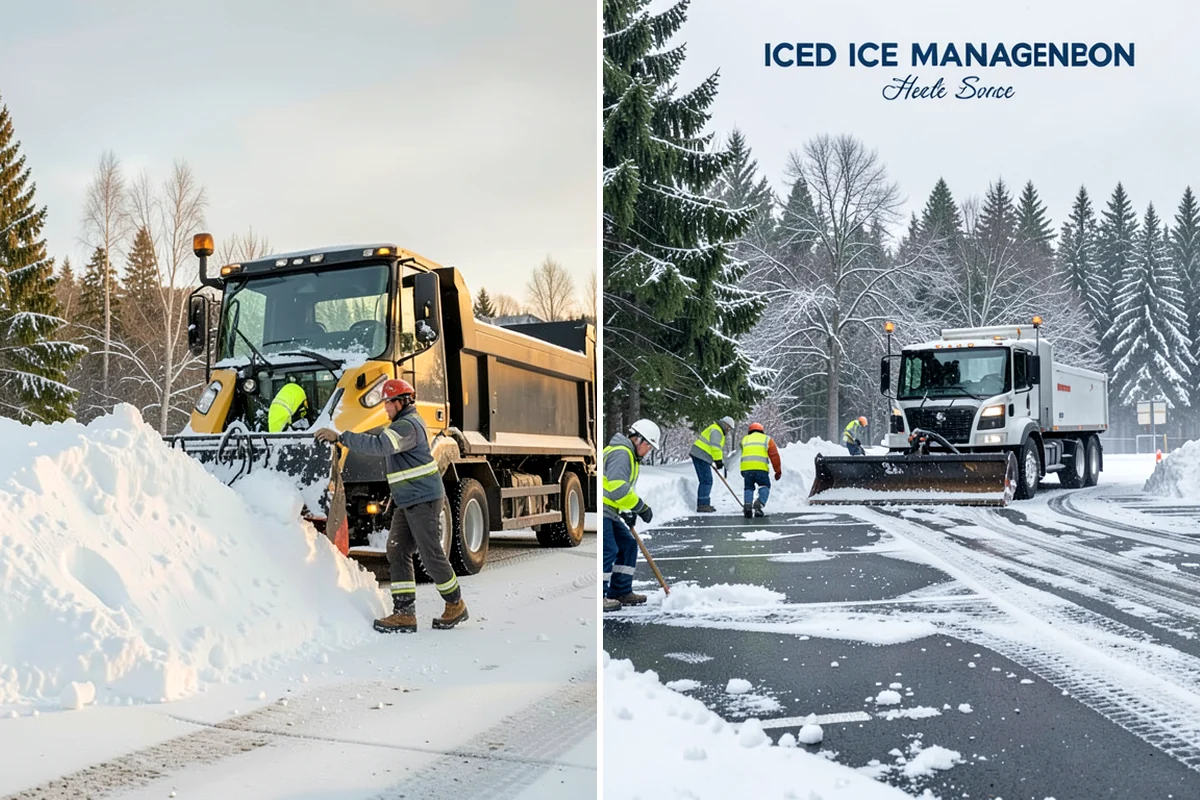 Municipal Deicing in Lyman, Skagit County, WA - Map public entrances, plazas, ramps, and lots with facilities staff