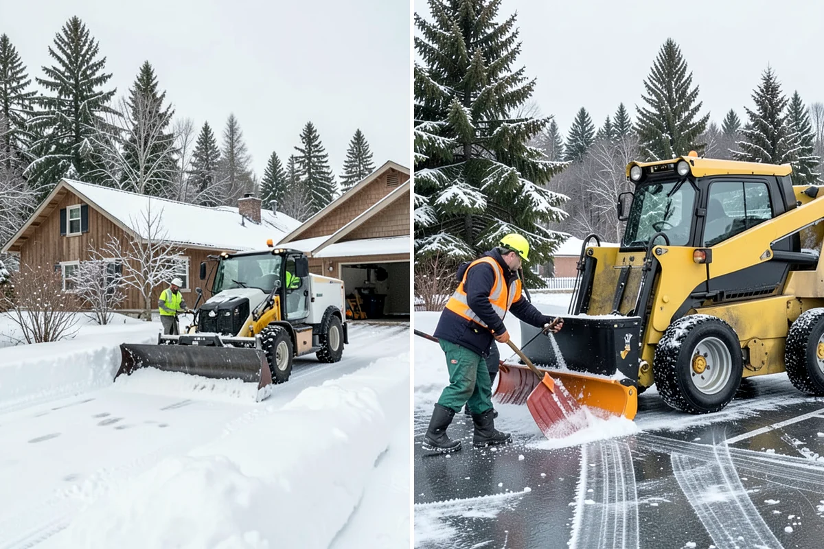 Municipal Deicing in Maple Valley, King County, WA - Map public entrances, plazas, ramps, and lots with facilities staff
