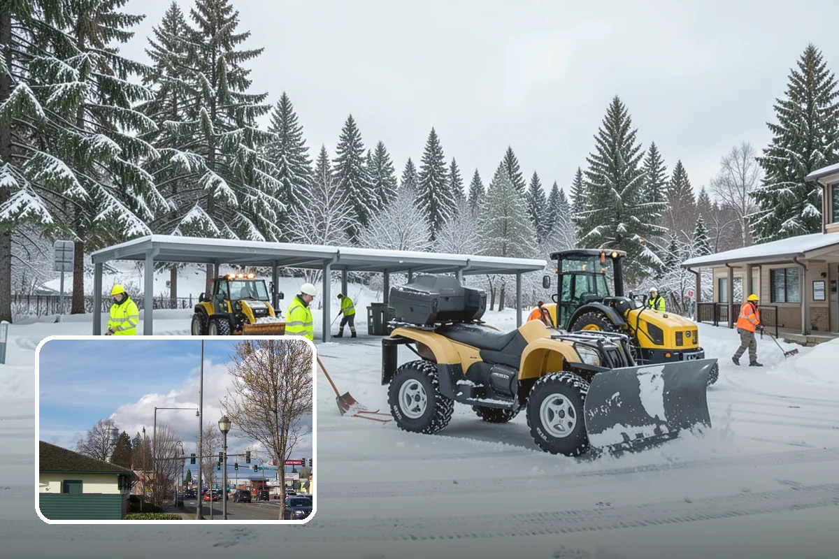 Municipal Deicing in Marysville, Snohomish County, WA - Keeps public entrances and civic plazas safe for citizens