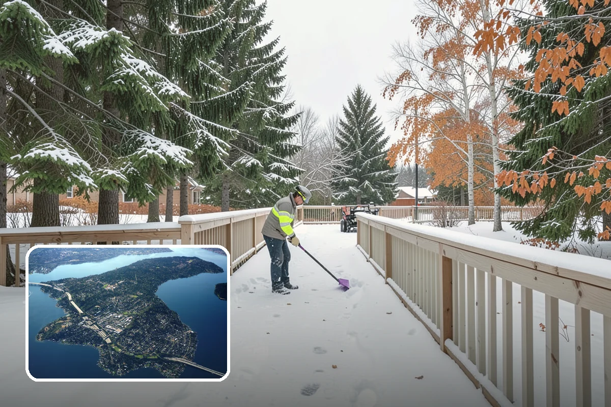 Municipal Deicing in Mercer Island, King County, WA - Keeps public entrances and civic plazas safe for citizens