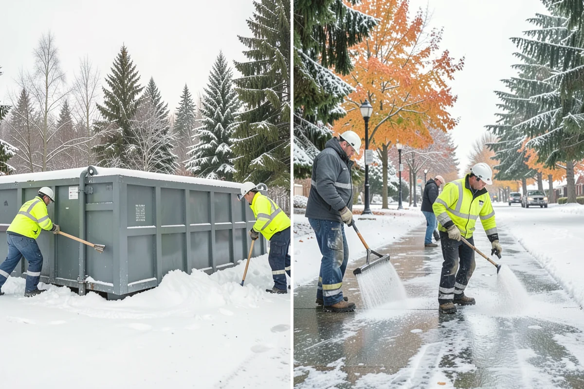 Municipal Deicing in Mercer Island, King County, WA - Map public entrances, plazas, ramps, and lots with facilities staff