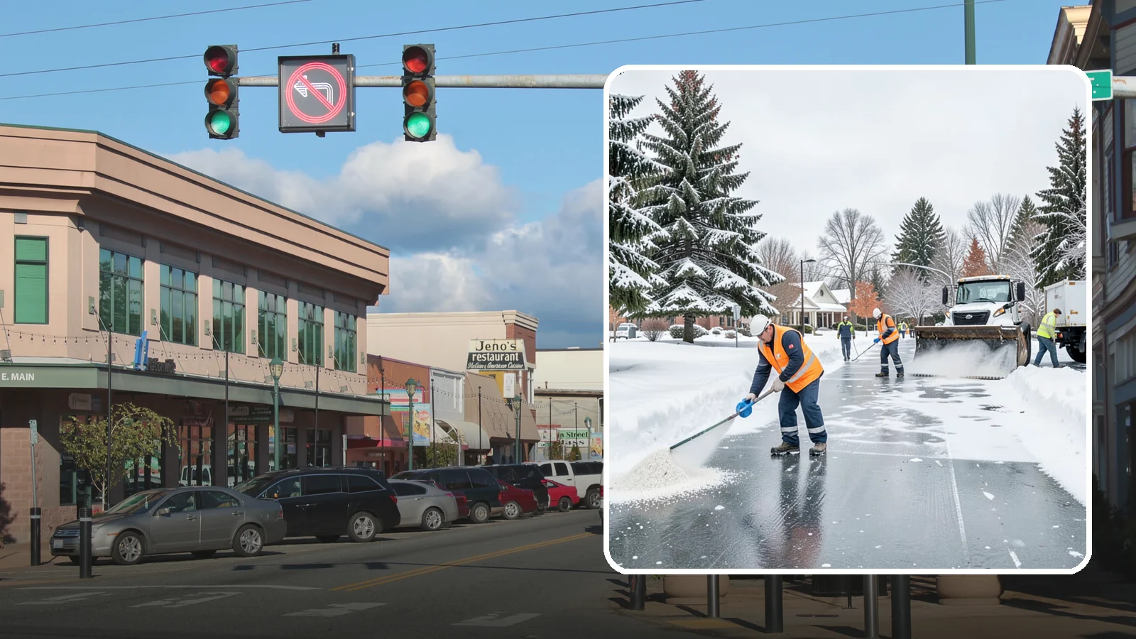 Municipal Deicing in Monroe, Snohomish County, WA - Deicing for municipal properties, keeping public entrances, civic walkways, and government lots safe for staff and citizens...