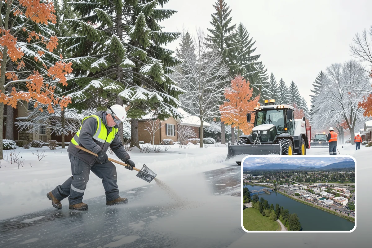 Municipal Deicing in Mount Vernon, Skagit County, WA - Keeps public entrances and civic plazas safe for citizens