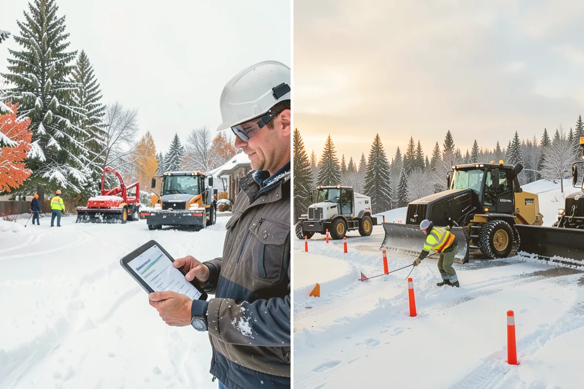 Municipal Deicing in Mount Vernon, Skagit County, WA - Map public entrances, plazas, ramps, and lots with facilities staff
