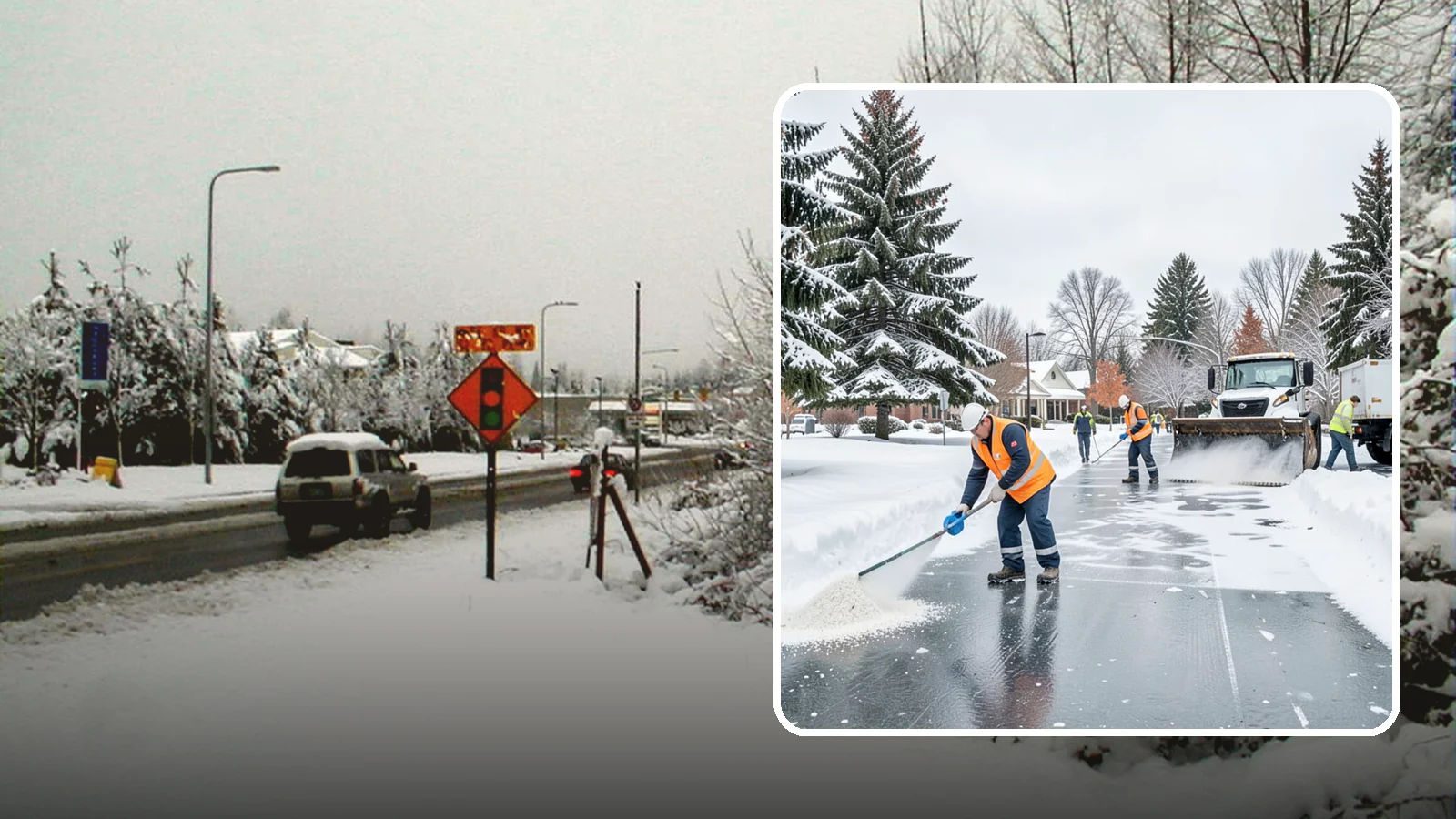 Municipal Deicing in Newcastle, King County, WA - Deicing for municipal properties, keeping public entrances, civic walkways, and government lots safe for staff and citizens...