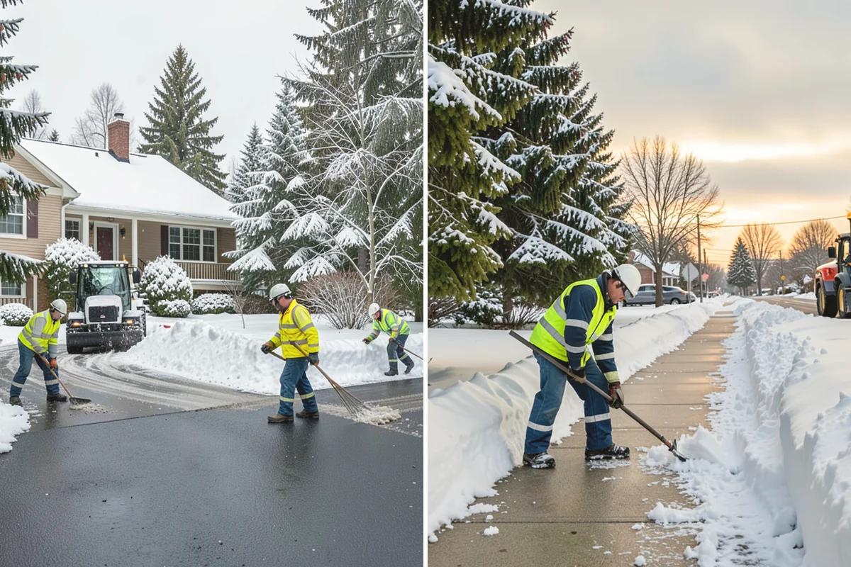 Municipal Deicing in Oak Harbor, Island County, WA - Map public entrances, plazas, ramps, and lots with facilities staff