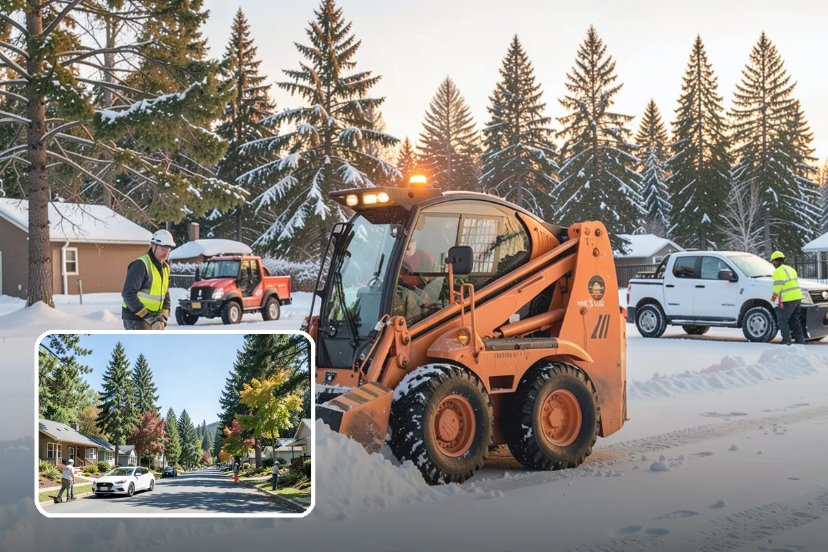 Municipal Deicing in Orting, Pierce County, WA - Keeps public entrances and civic plazas safe for citizens