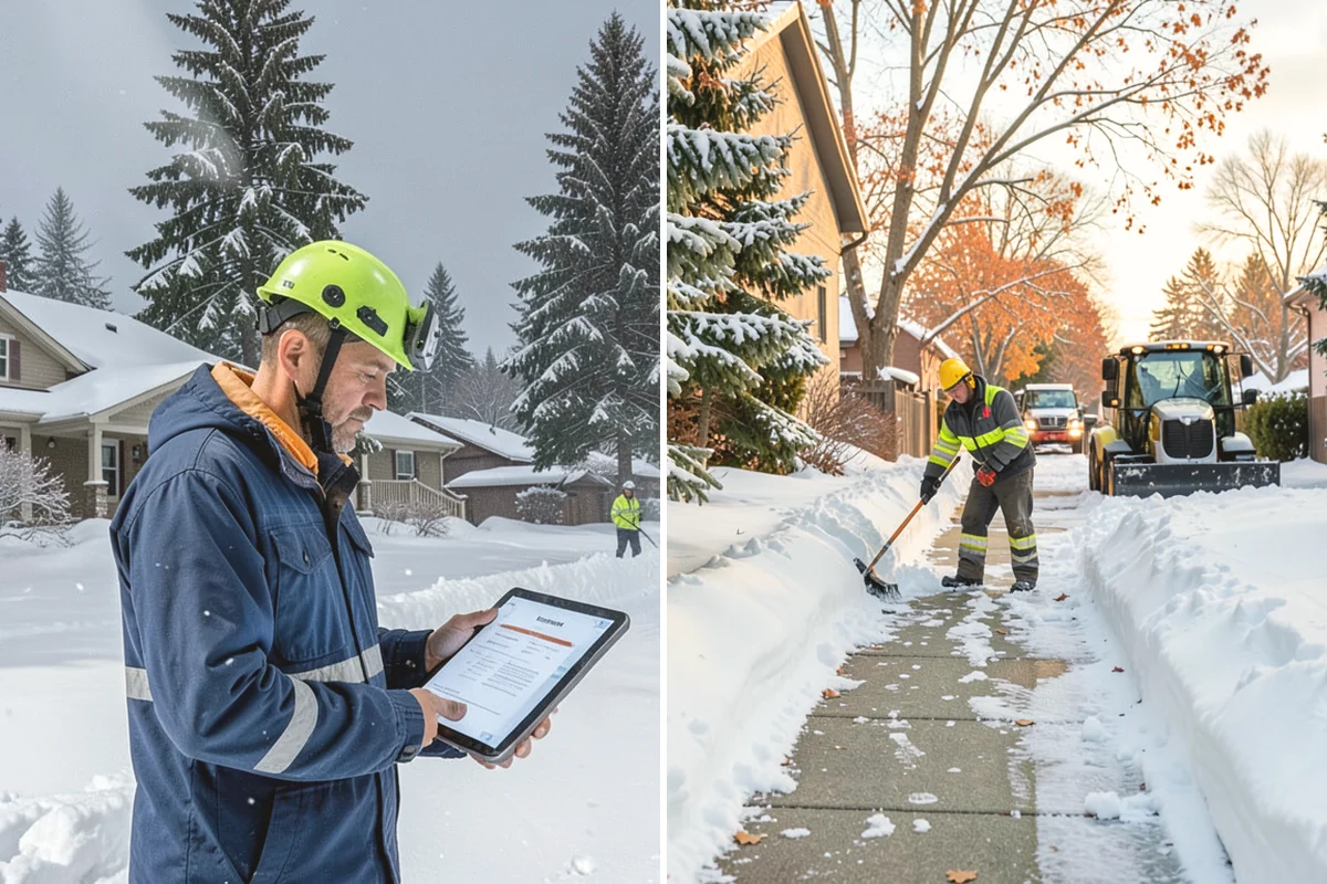 Municipal Deicing in Ruston, Pierce County, WA - Map public entrances, plazas, ramps, and lots with facilities staff