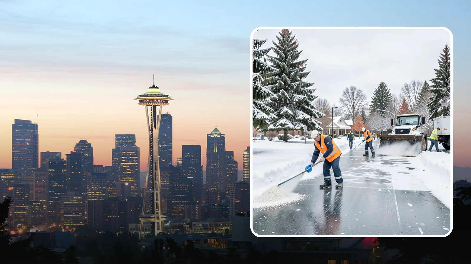 Municipal Deicing in Seattle, King County, WA - Deicing for municipal properties, keeping public entrances, civic walkways, and government lots safe for staff and citizens...
