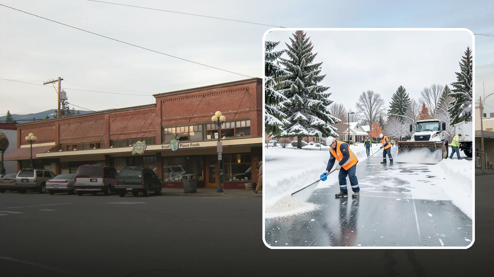 Municipal Deicing in Sedro-Woolley, Skagit County, WA - Deicing for municipal properties, keeping public entrances, civic walkways, and government lots safe for staff and citizens...