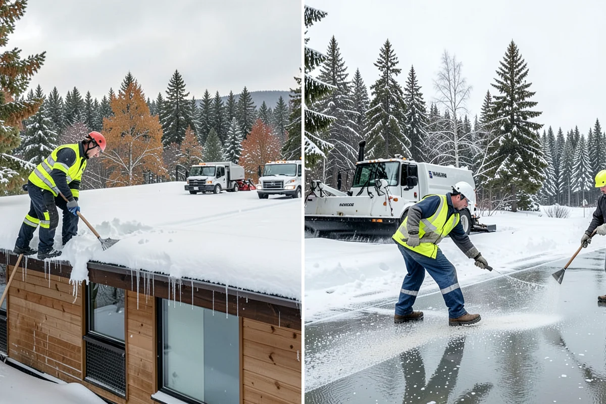 Municipal Deicing in Sedro-Woolley, Skagit County, WA - Map public entrances, plazas, ramps, and lots with facilities staff