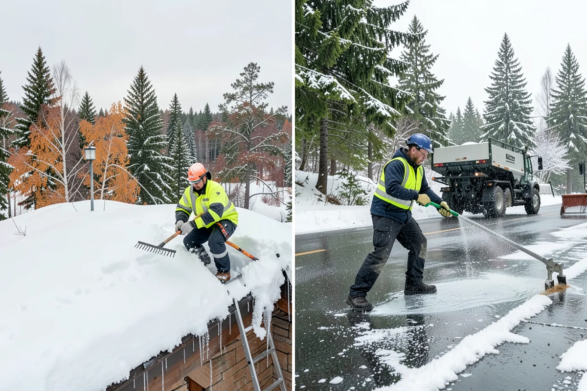 Municipal Deicing in Snoqualmie, King County, WA - Map public entrances, plazas, ramps, and lots with facilities staff