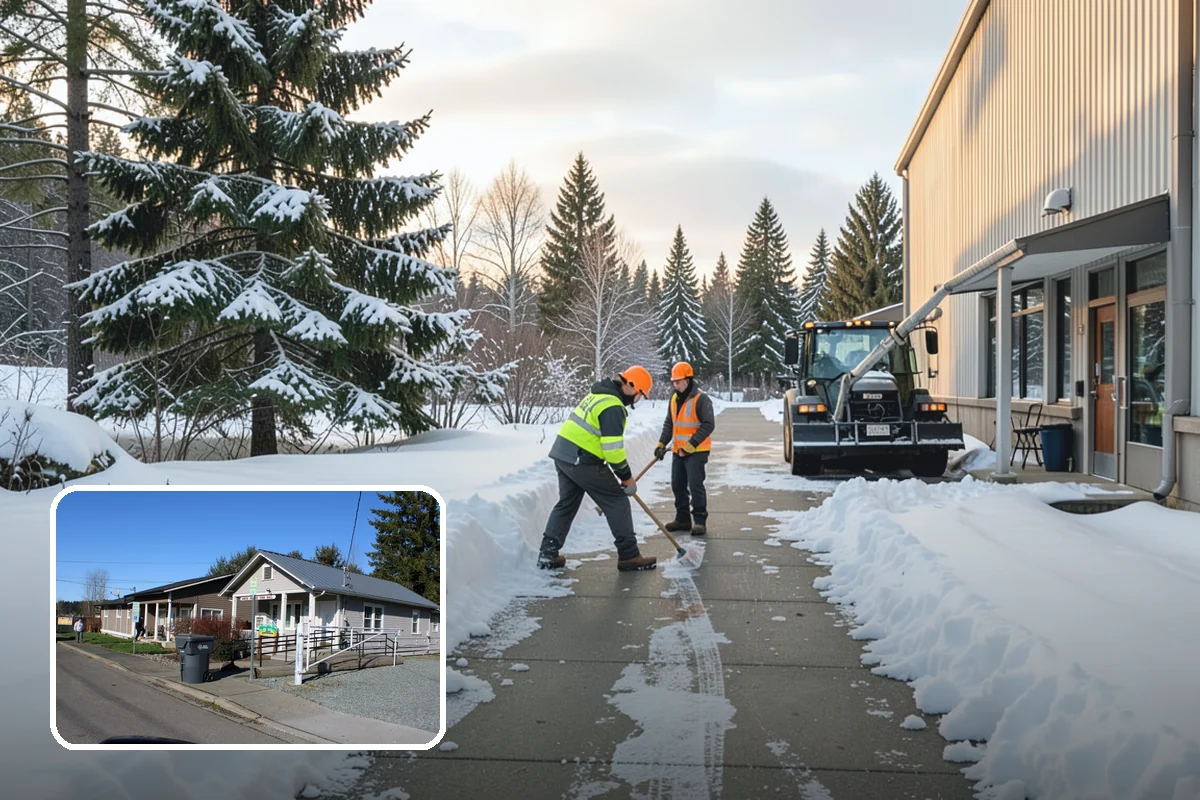 Municipal Deicing in South Prairie, Pierce County, WA - Keeps public entrances and civic plazas safe for citizens