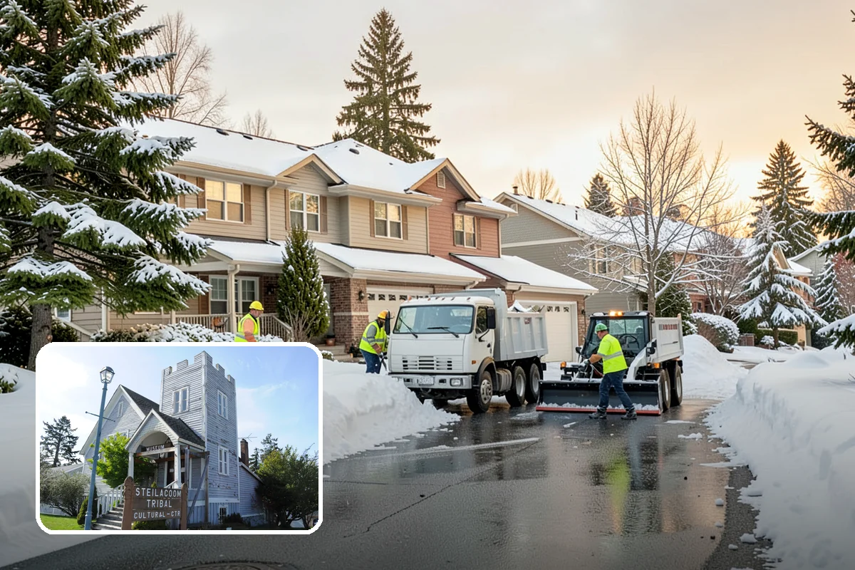 Municipal Deicing in Steilacoom, Pierce County, WA - Keeps public entrances and civic plazas safe for citizens