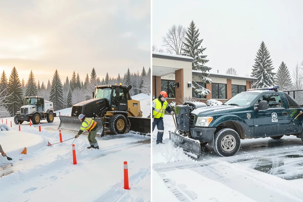 Municipal Deicing in Steilacoom, Pierce County, WA - Map public entrances, plazas, ramps, and lots with facilities staff