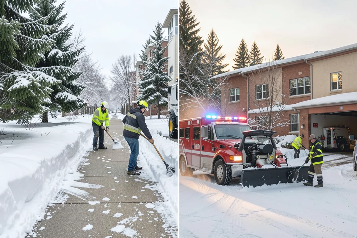 Municipal Deicing in Sumner, Pierce County, WA - Map public entrances, plazas, ramps, and lots with facilities staff